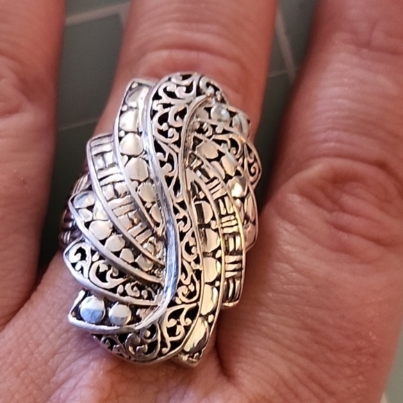 JTV Jewelry - NWT JTV Artisan Collection of Bali Sterling Silver Trilogy Step Ring Size 8